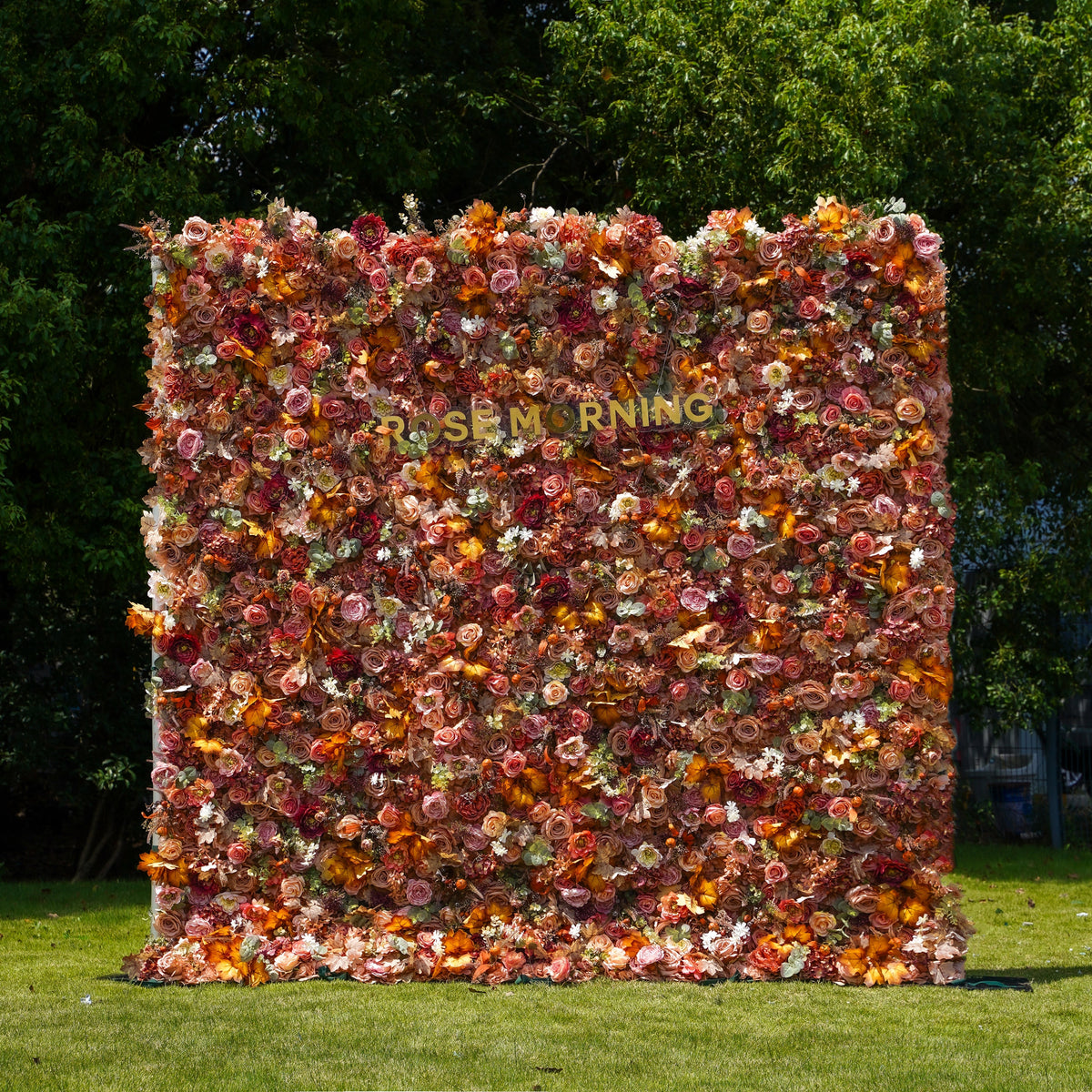Ronny | 5D Event-Ready Artificial Floral Wall Backdrop, Roll-Up Fabric | Shipping Included
