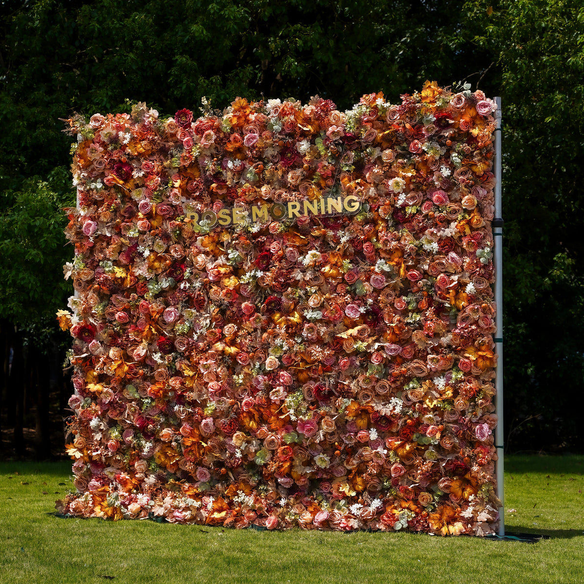 Ronny | 5D Event-Ready Artificial Floral Wall Backdrop, Roll-Up Fabric | Shipping Included