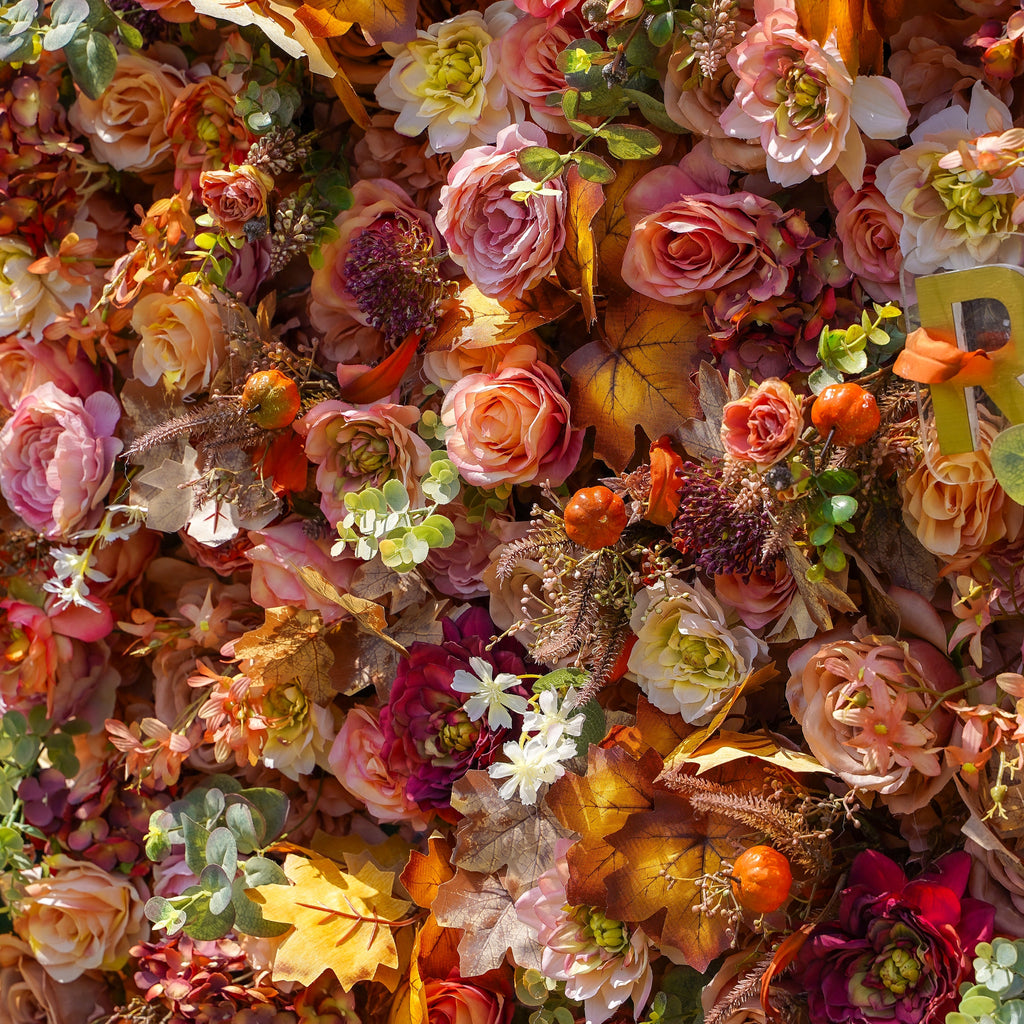 Ronny | 5D Event-Ready Artificial Floral Wall Backdrop, Roll-Up Fabric | Shipping Included