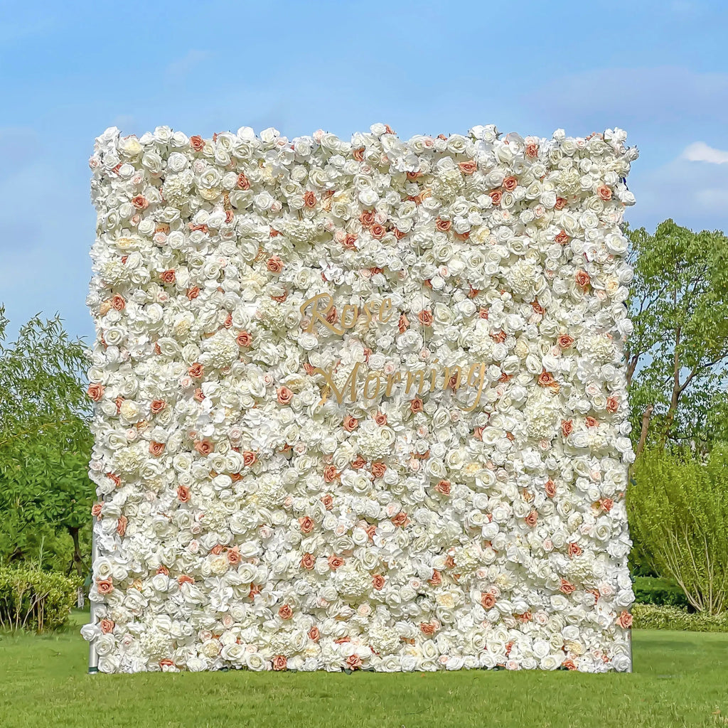 Sabrina | 5D Garden Series New Event-Ready Artificial Floral Wall Backdrop, Roll-Up Fabric | Shipping Included