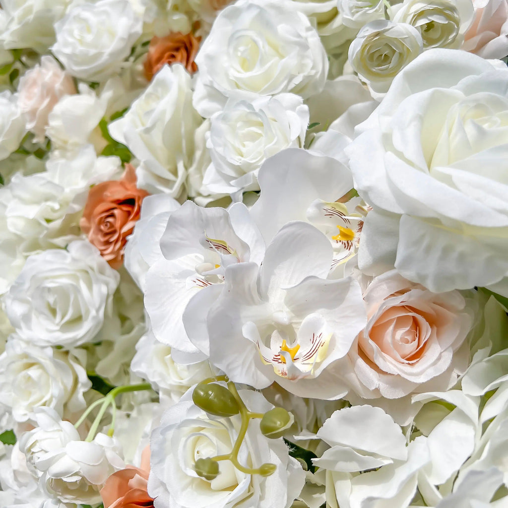 Sabrina | 5D Garden Series New Event-Ready Artificial Floral Wall Backdrop, Roll-Up Fabric | Shipping Included