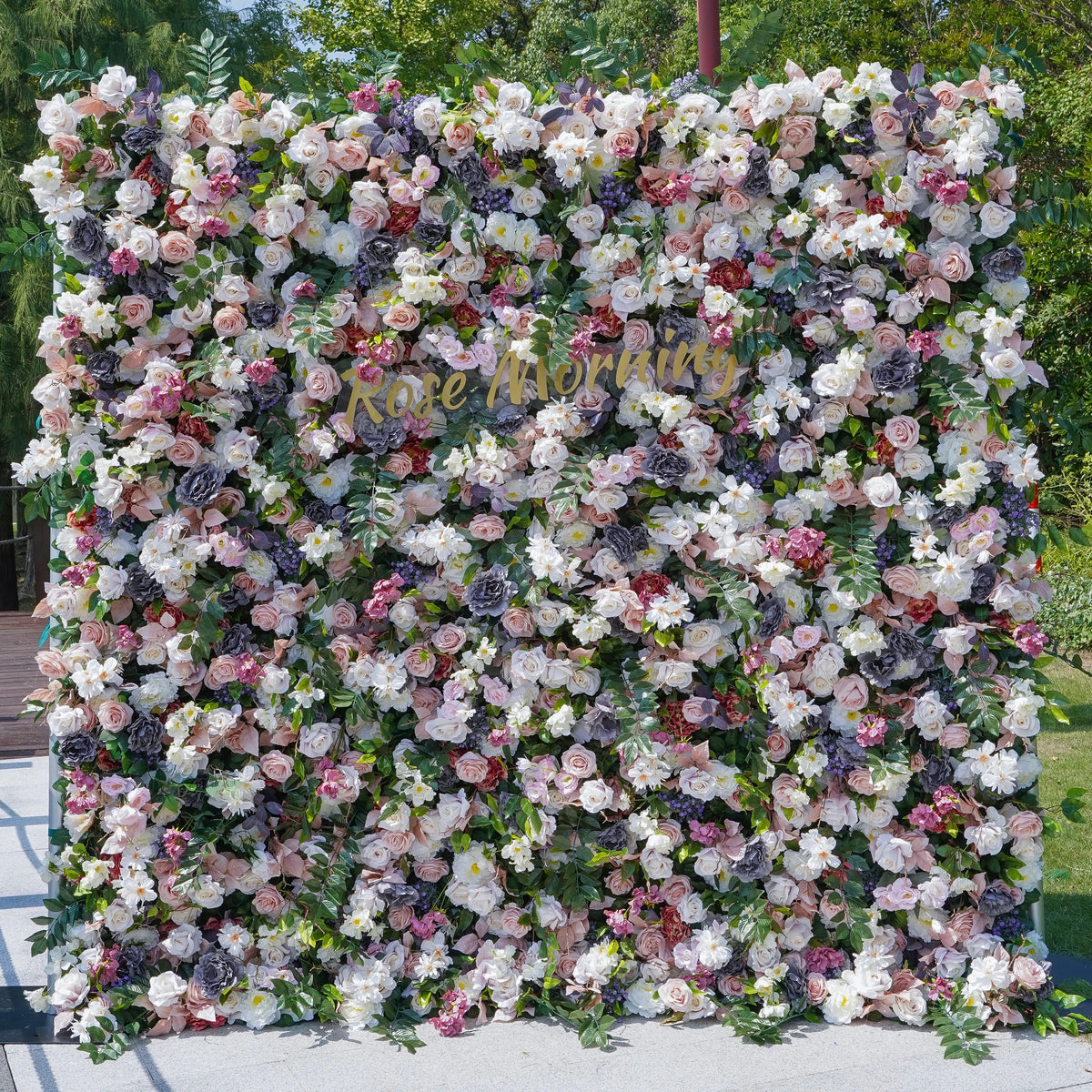Selena | 5D Event-Ready Artificial Floral Wall Backdrop, Roll-Up Fabric | Shipping Included