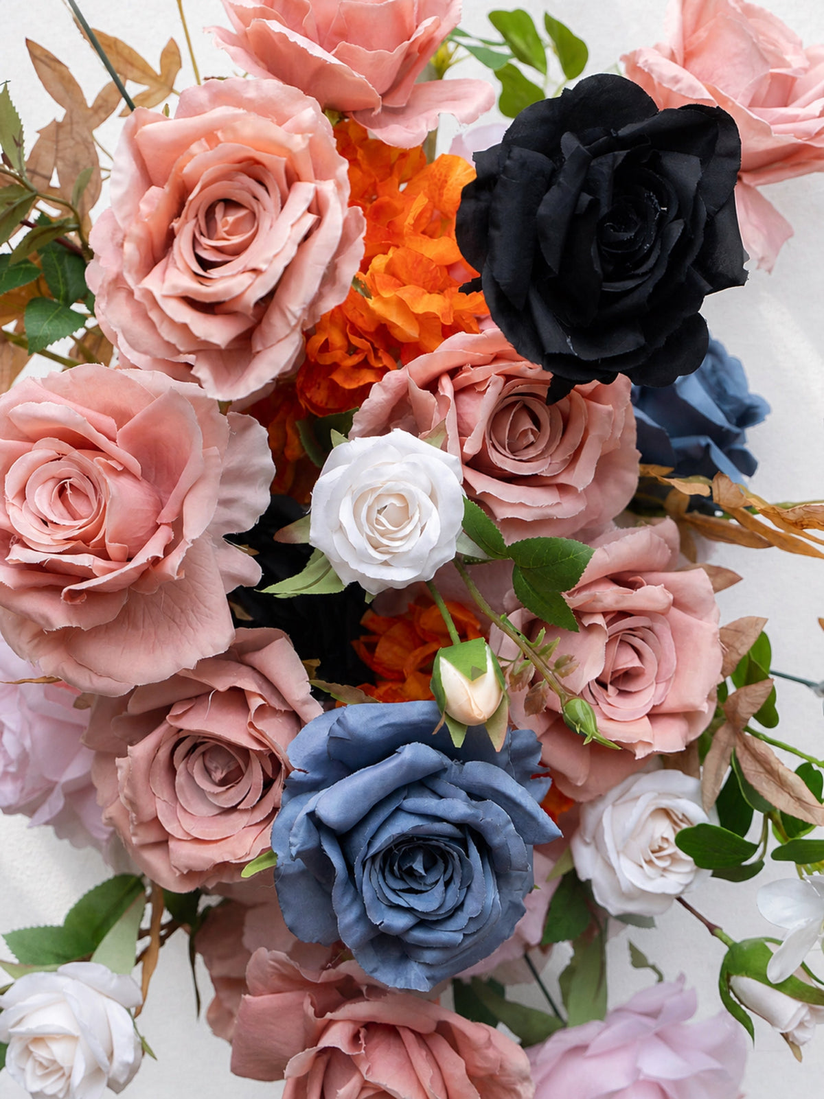 Sienna 2026 New Design Warm Orange & Blue Hanging Floral Arrangement | Shipping Included