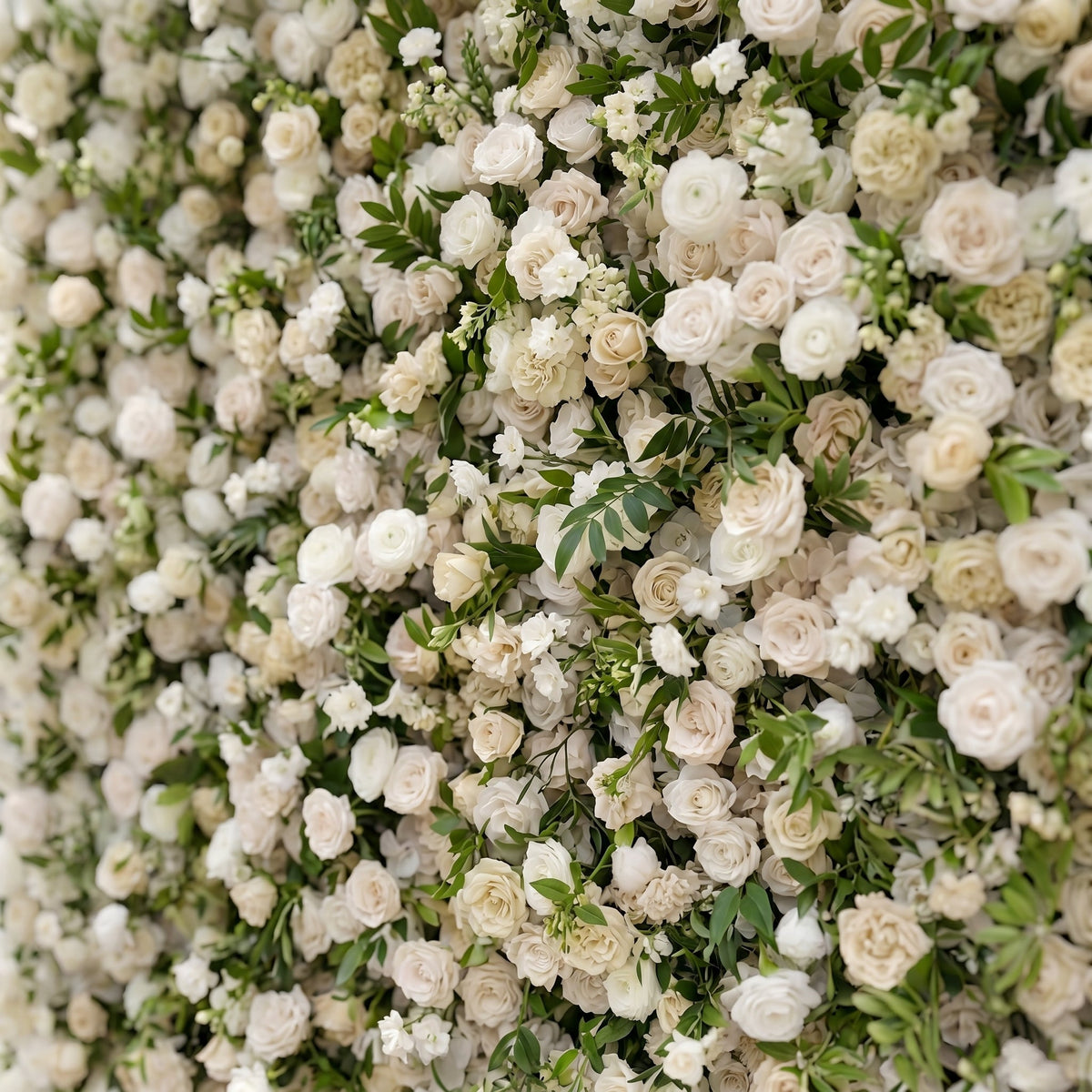 Sirenbelle | Luxury 5D Cream & Ivory Silk Event-Ready Floral Wall Backdrop for Timeless Elegant Weddings | Shipping Included
