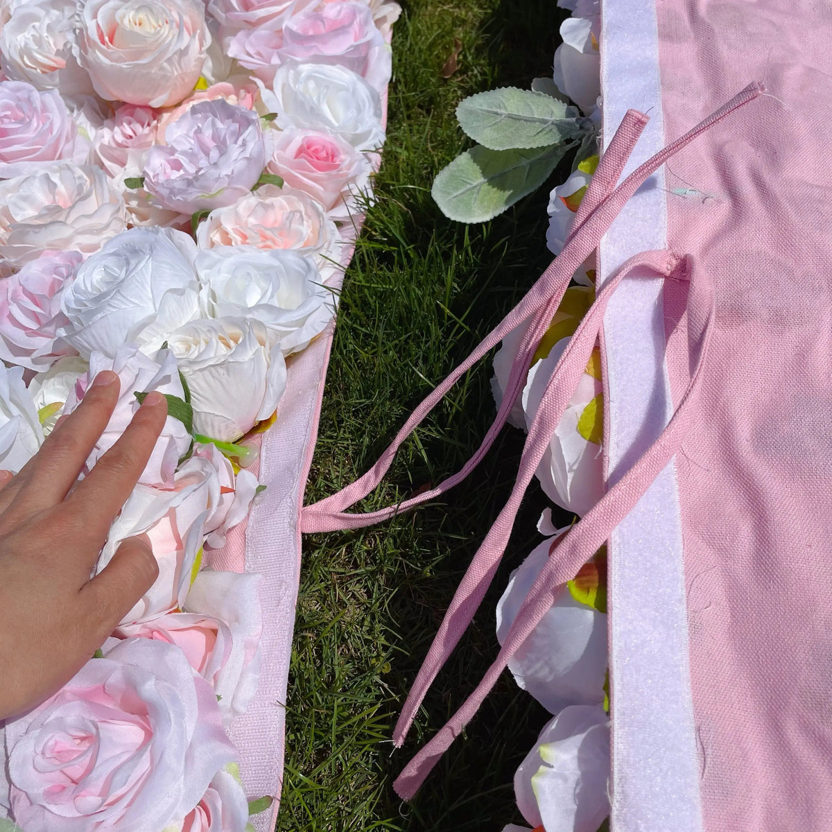 Sophia | 4D Event-Ready Artificial Floral Wall Backdrop, Roll-Up Fabric | Shipping Included