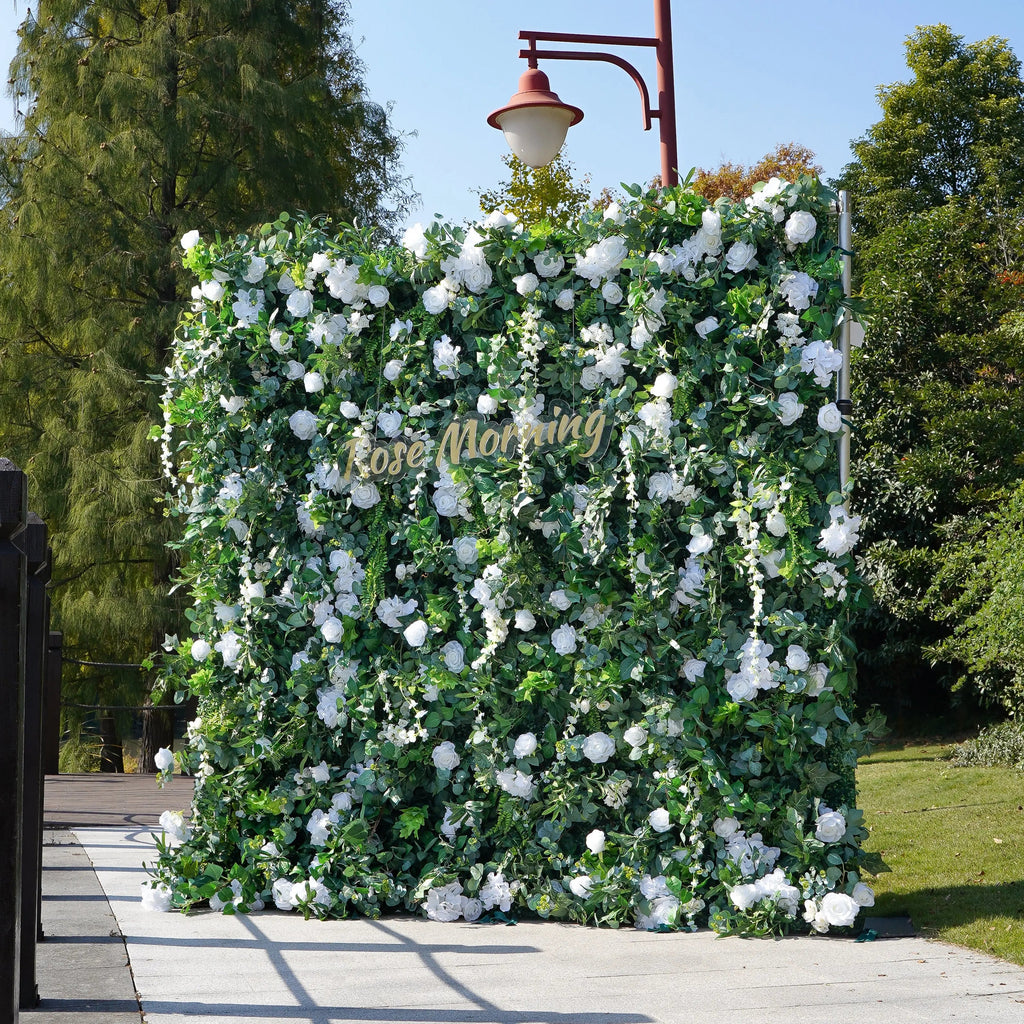 Spring | 3D Event-Ready Artificial Floral Wall Backdrop, Roll-Up Fabric | Shipping Included