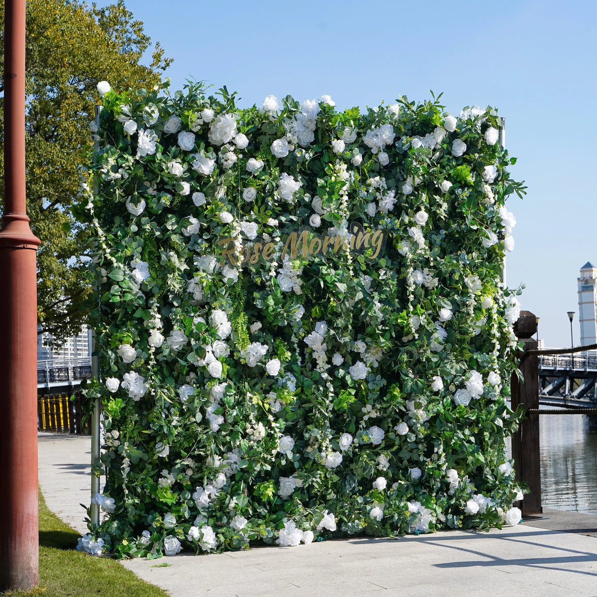 Spring | 3D Event-Ready Artificial Floral Wall Backdrop, Roll-Up Fabric | Shipping Included