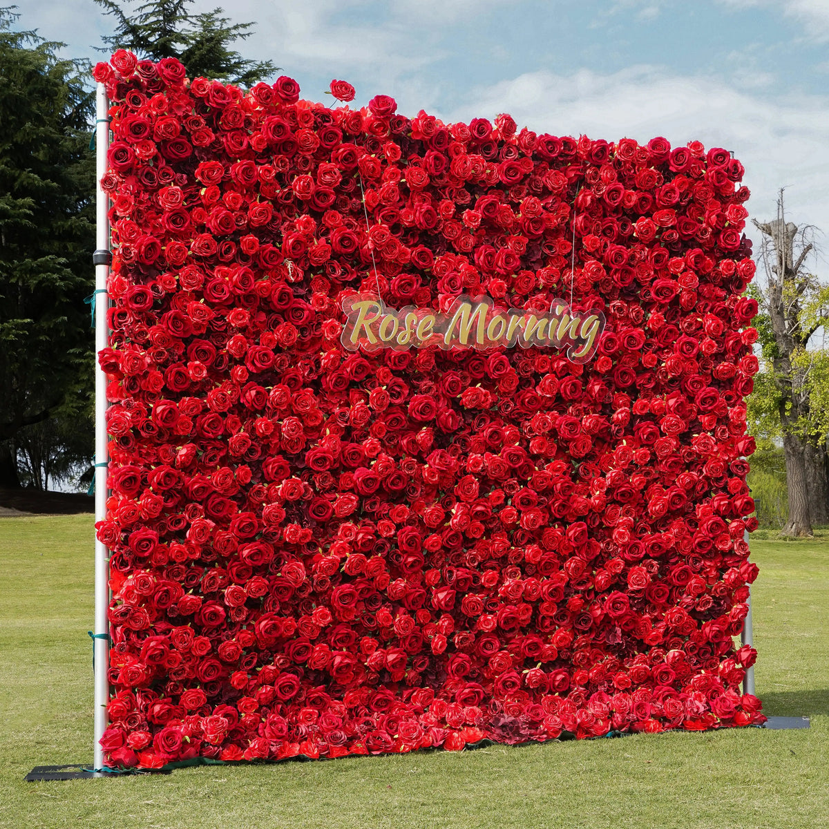 Stacie | 5D Garden Series New Event-Ready Artificial Floral Wall Backdrop, Roll-Up Fabric | Shipping Included