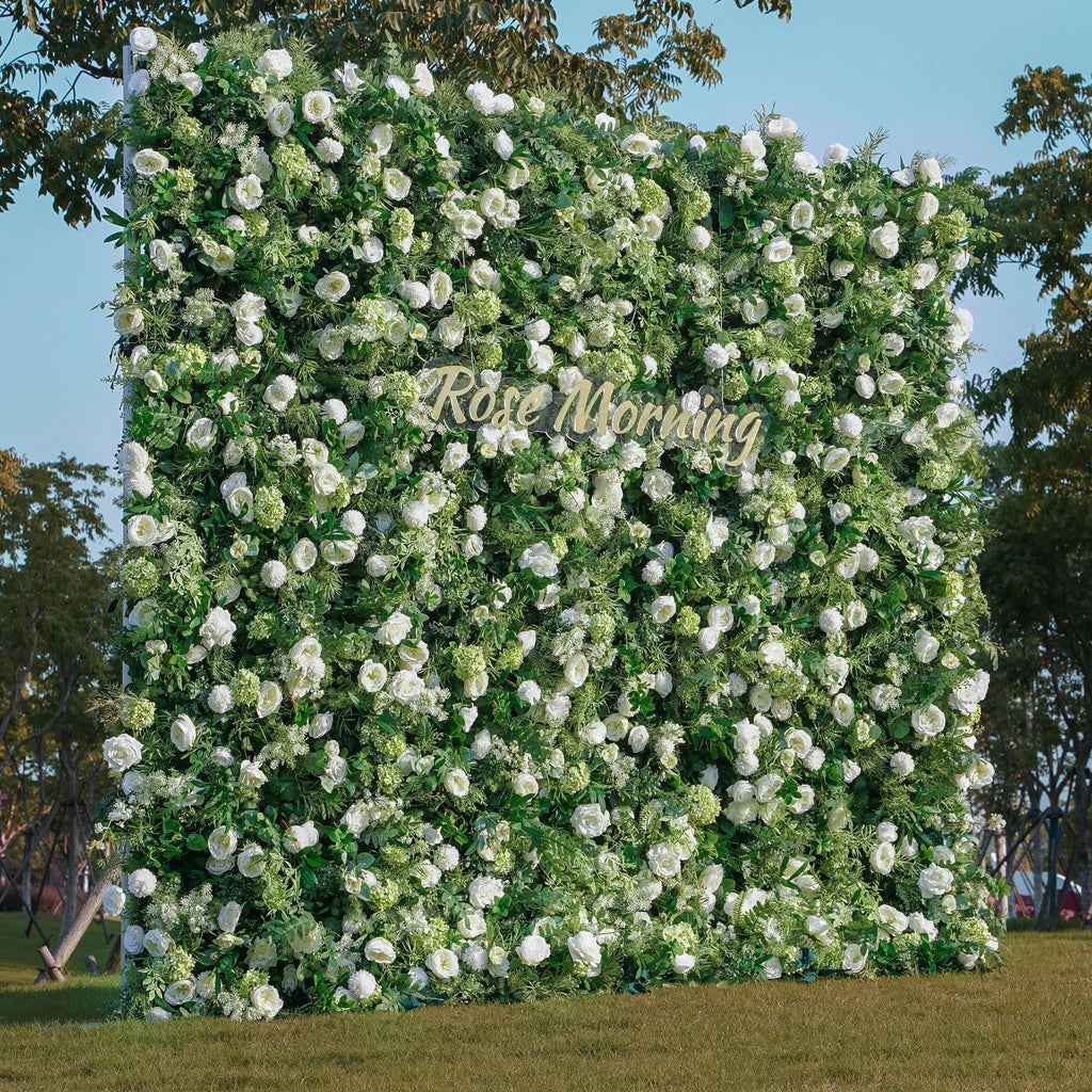 Summer | 5D Garden Series New Event-Ready Artificial Floral Wall Backdrop, Roll-Up Fabric | Shipping Included