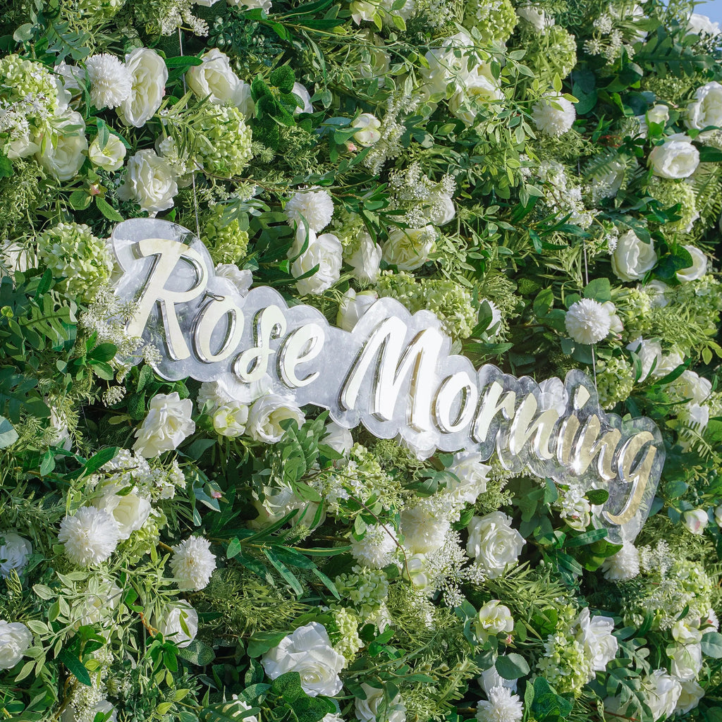 Summer | 5D Garden Series New Event-Ready Artificial Floral Wall Backdrop, Roll-Up Fabric | Shipping Included