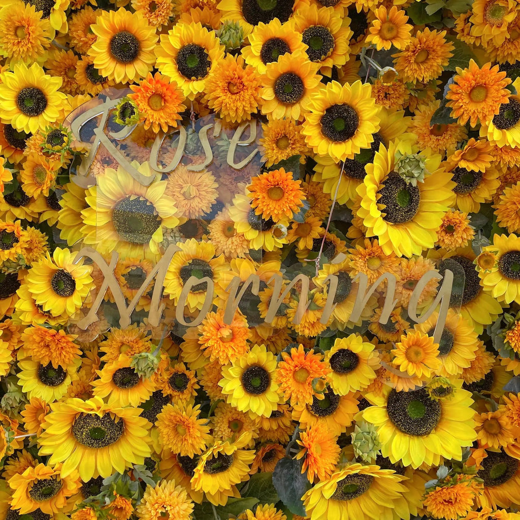 Sunflower | 5D Event-Ready Artificial Floral Wall Backdrop, Roll-Up Fabric | Shipping Included