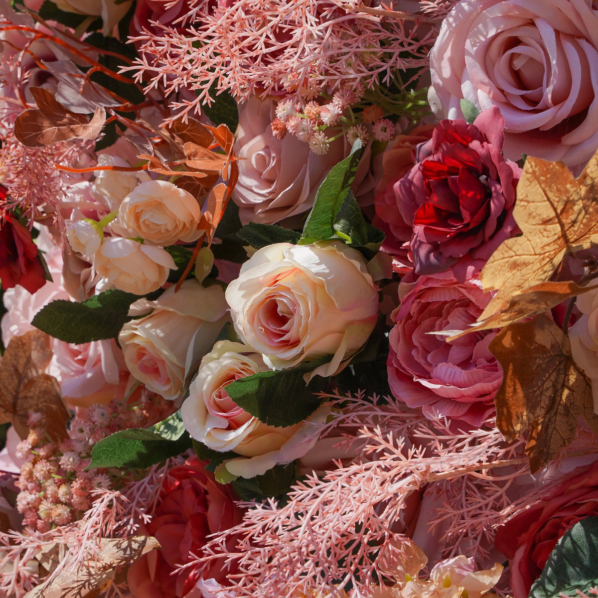 Sweetheart | 5D Event-Ready Artificial Floral Wall Backdrop, Roll-Up Fabric | Shipping Included