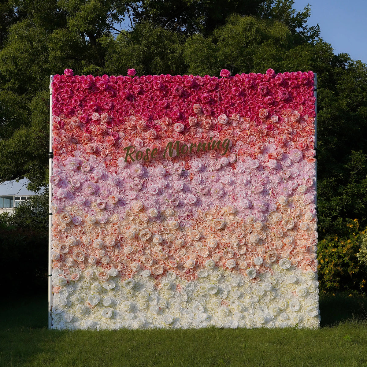 Tina | 5D Event-Ready Artificial Floral Wall Backdrop, Roll-Up Fabric | Shipping Included