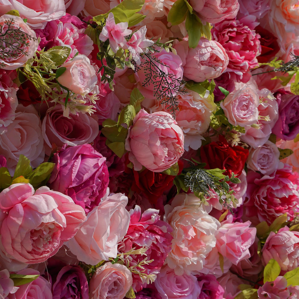 Twins | 5D Event-Ready Artificial Floral Wall Backdrop, Roll-Up Fabric | Shipping Included