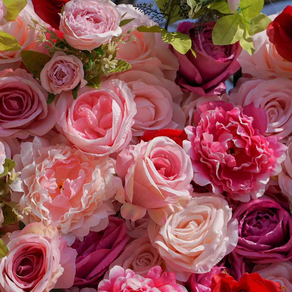 Twins | 5D Event-Ready Artificial Floral Wall Backdrop, Roll-Up Fabric | Shipping Included