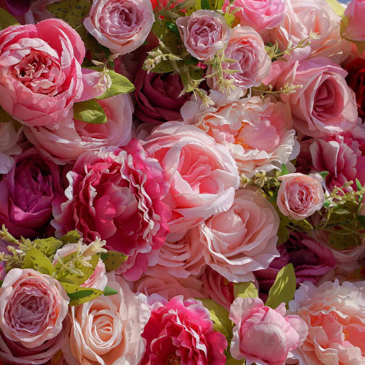 Twins | 5D Event-Ready Artificial Floral Wall Backdrop, Roll-Up Fabric | Shipping Included