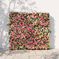 Valevia | 5D Multi Tone Hot Pink & Ivory White Event-Ready Silk Rose Floral Wall Backdrop for Romantic Wedding & Proposal Setups | Shipping Included