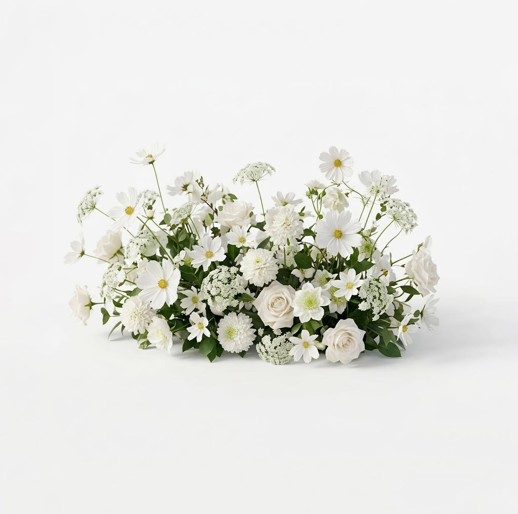 Velmora | Exquisite Ivory Butterfly-Shaped Flower Wall for Birthday & Anniversary Decor | Shipping Included