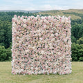 Vexira | 3D Dusty Pink Event-Ready Silk Rose Floral Wall Backdrop for Romantic Wedding & Proposal Setups | Shipping Included