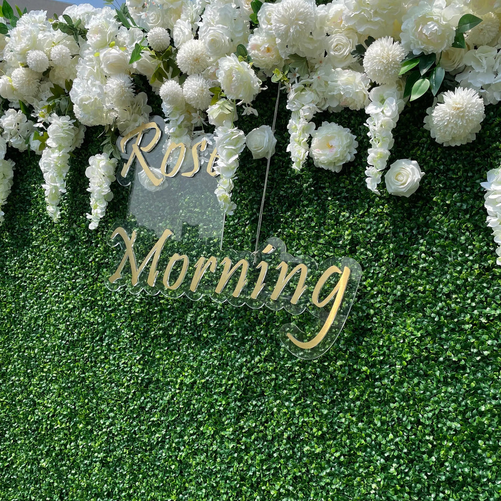 Wisteria | 2D Event-Ready Artificial Floral Wall Backdrop, Roll-Up Fabric(Ready to ship) | Shipping Included