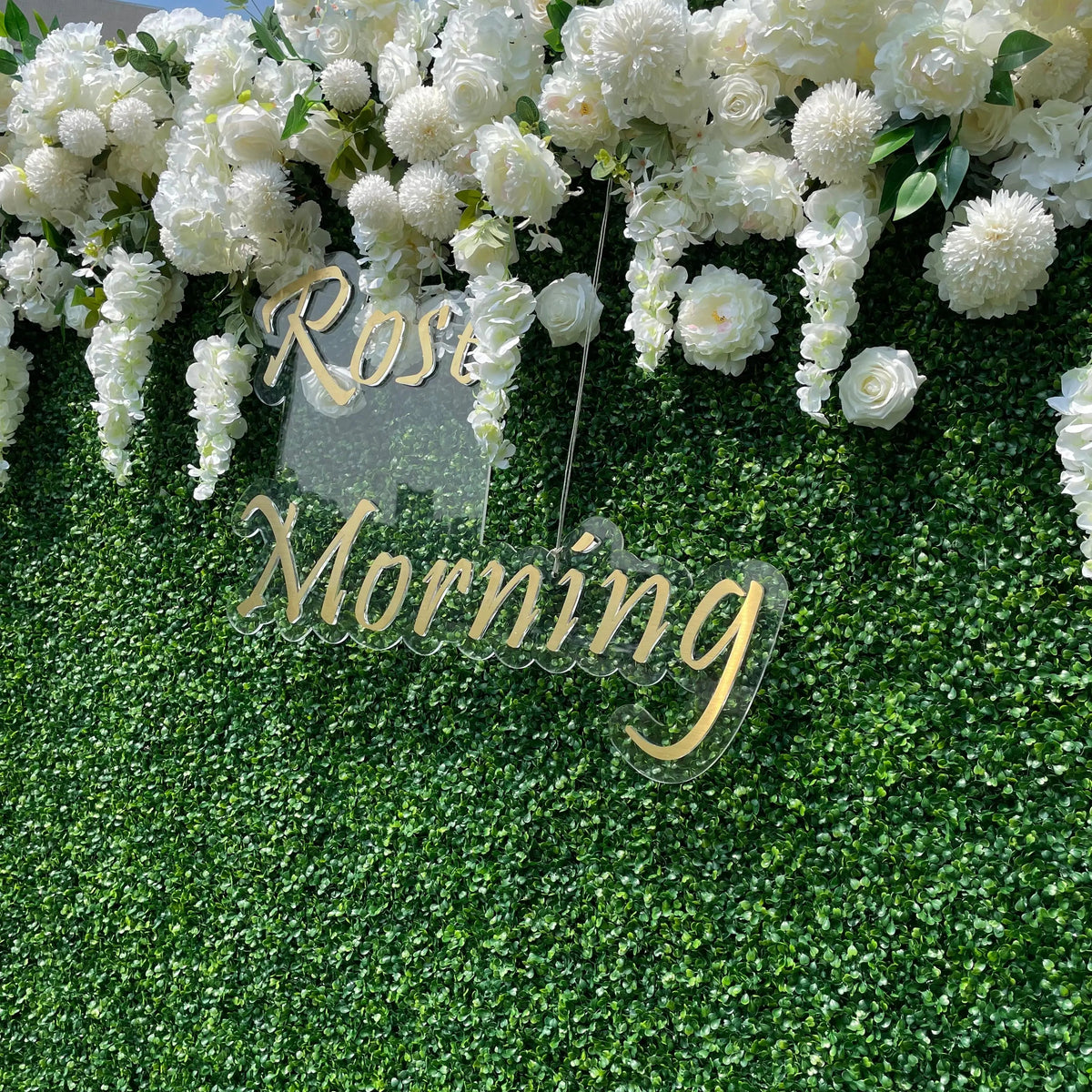 Wisteria | 2D Event-Ready Artificial Floral Wall Backdrop, Roll-Up Fabric(Ready to ship) | Shipping Included