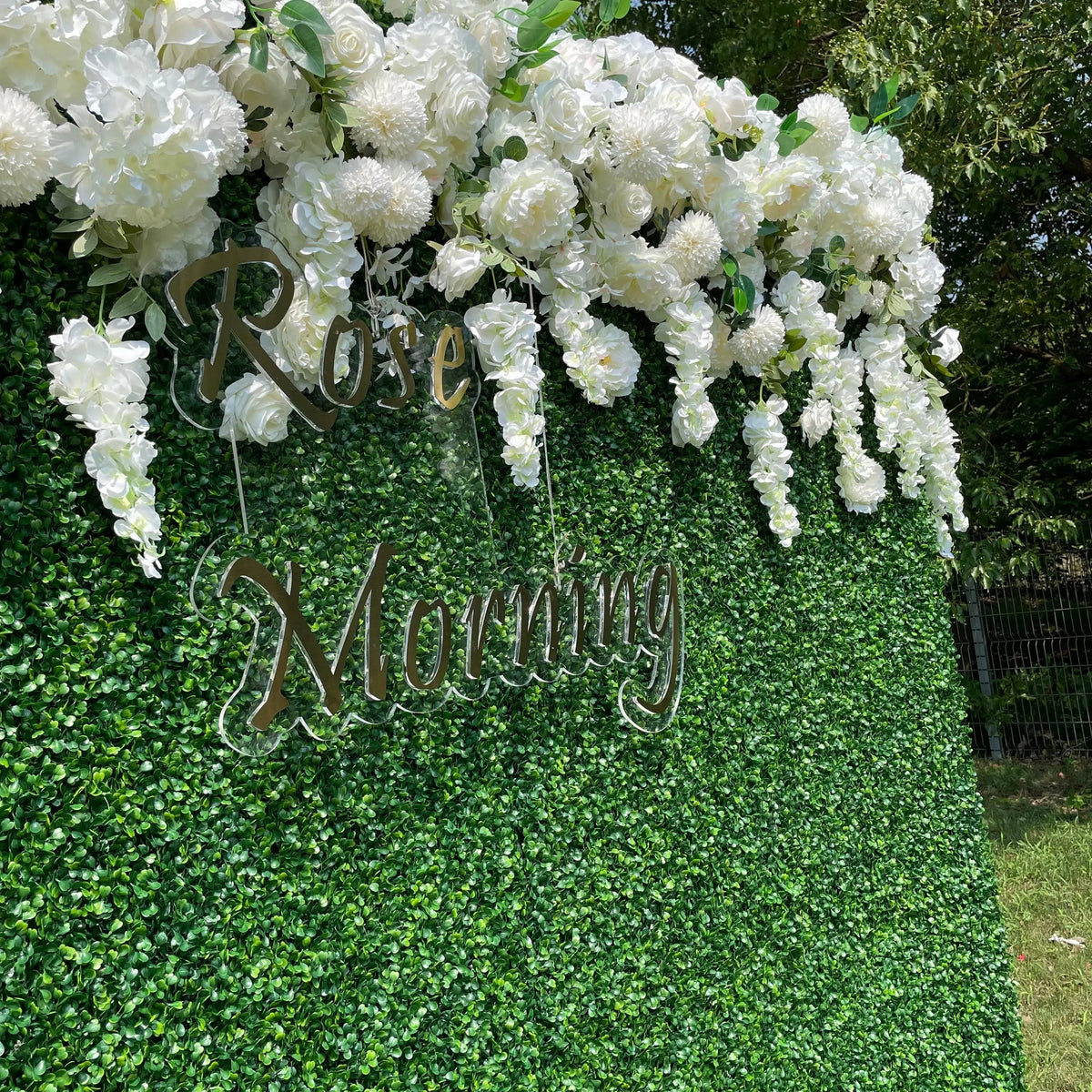 Wisteria | 2D Event-Ready Artificial Floral Wall Backdrop, Roll-Up Fabric(Ready to ship) | Shipping Included