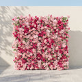 Zarlyra | Luxury 5D Ombre Hot Pink & Blush Silk Event-Ready Floral Wall Backdrop for Vibrant Romantic Weddings | Shipping Included