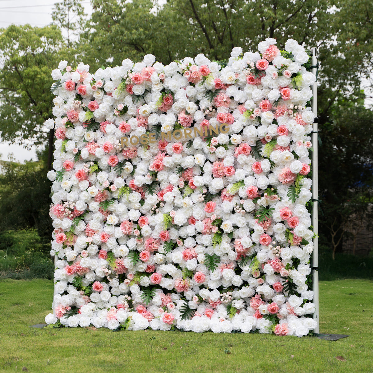 Alissa | 5D Event-Ready Artificial Floral Wall Backdrop, Roll-Up Fabric | Shipping Included