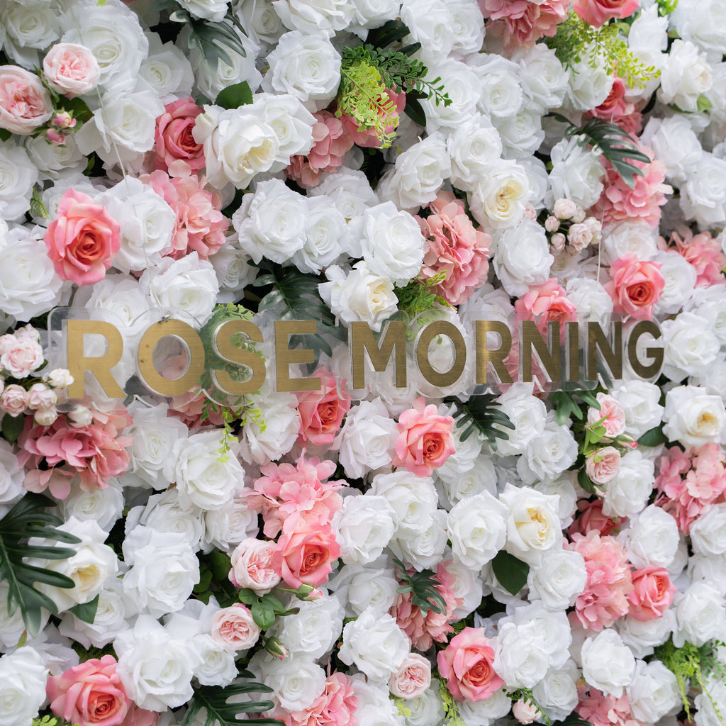Alissa | 5D Event-Ready Artificial Floral Wall Backdrop, Roll-Up Fabric | Shipping Included