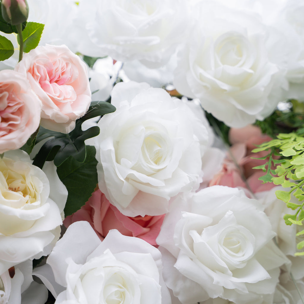 Alissa | 5D Event-Ready Artificial Floral Wall Backdrop, Roll-Up Fabric | Shipping Included