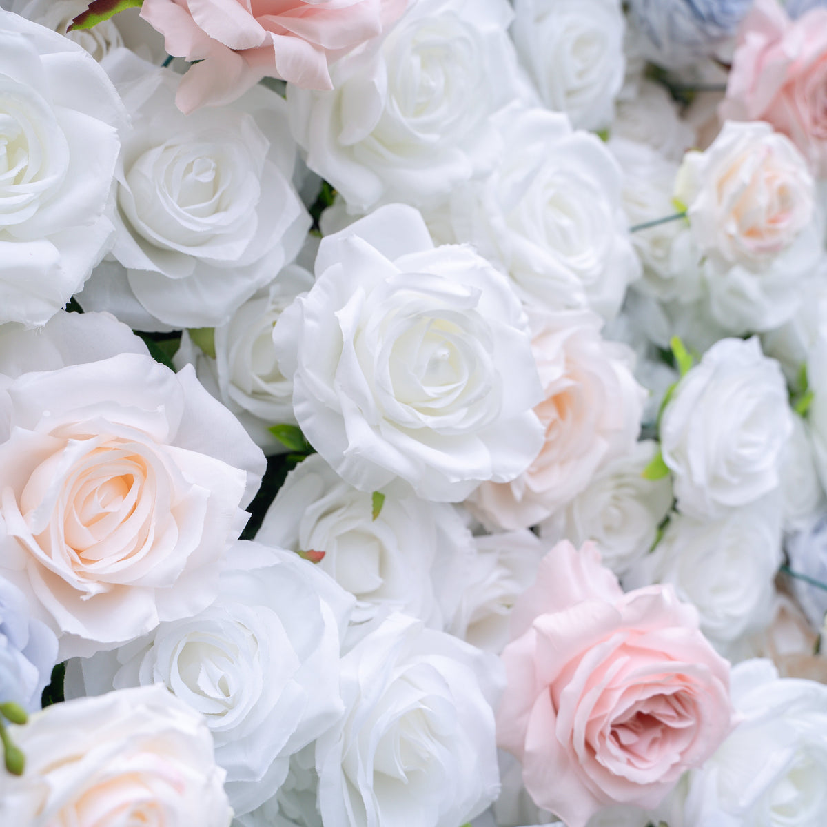 Amore | 4D Event-Ready Artificial Floral Wall Backdrop, Zip-Up Fabric 8ft*8ft | Shipping Included