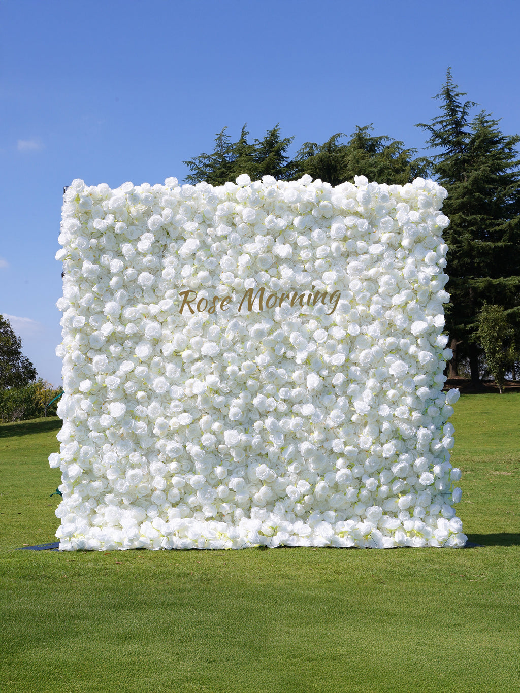 Angel | 5D Event-Ready Artificial Floral Wall Backdrop, Roll-Up Fabric (Ready to Ship) | Shipping Included