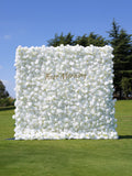 Angel | 5D Event-Ready Artificial Floral Wall Backdrop, Roll-Up Fabric (Ready to Ship) | Shipping Included