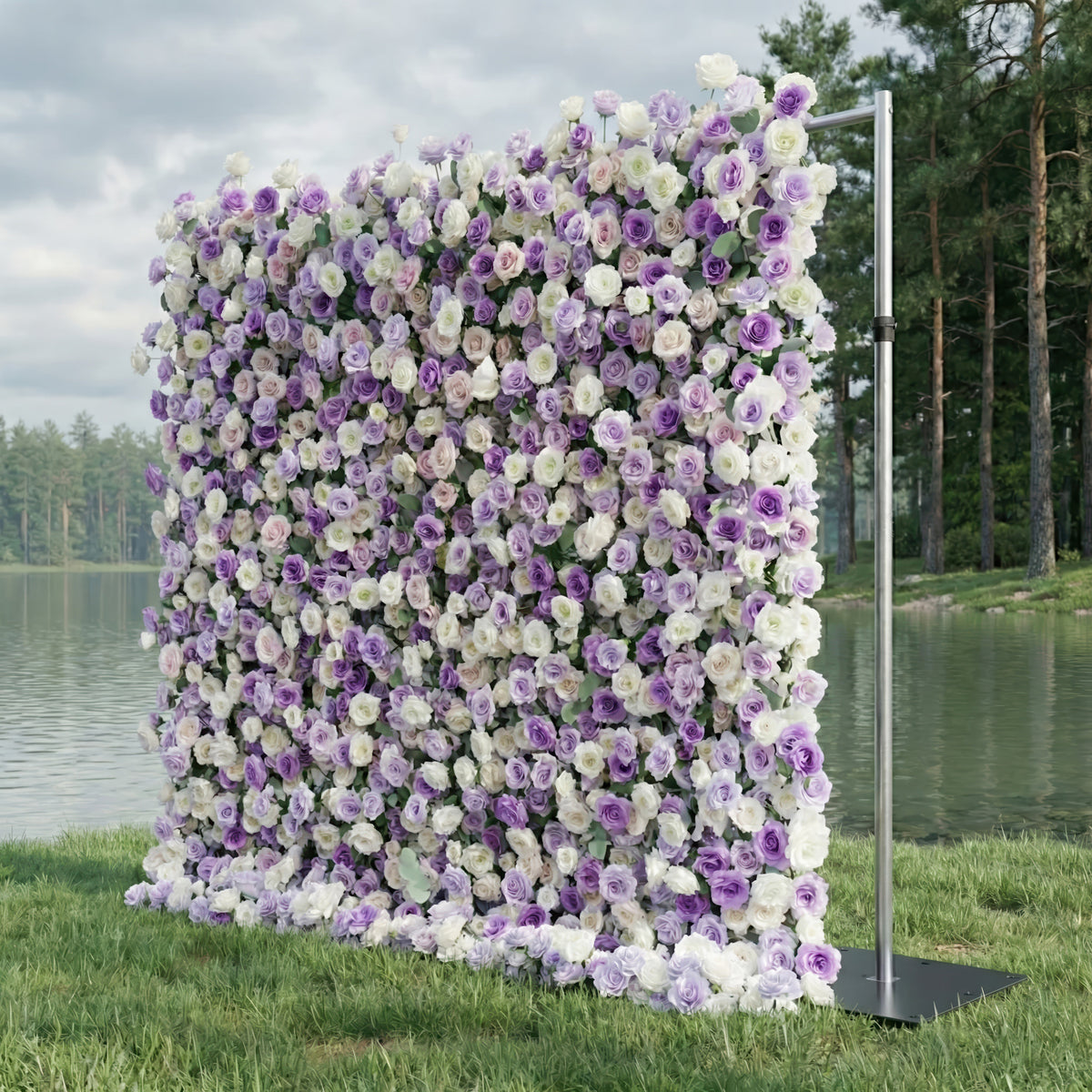 Arden | 5D Luxury Lavender & Cream Event-Ready Silk Floral Wall Backdrop for Dreamy Weddings & Events | Shipping Included