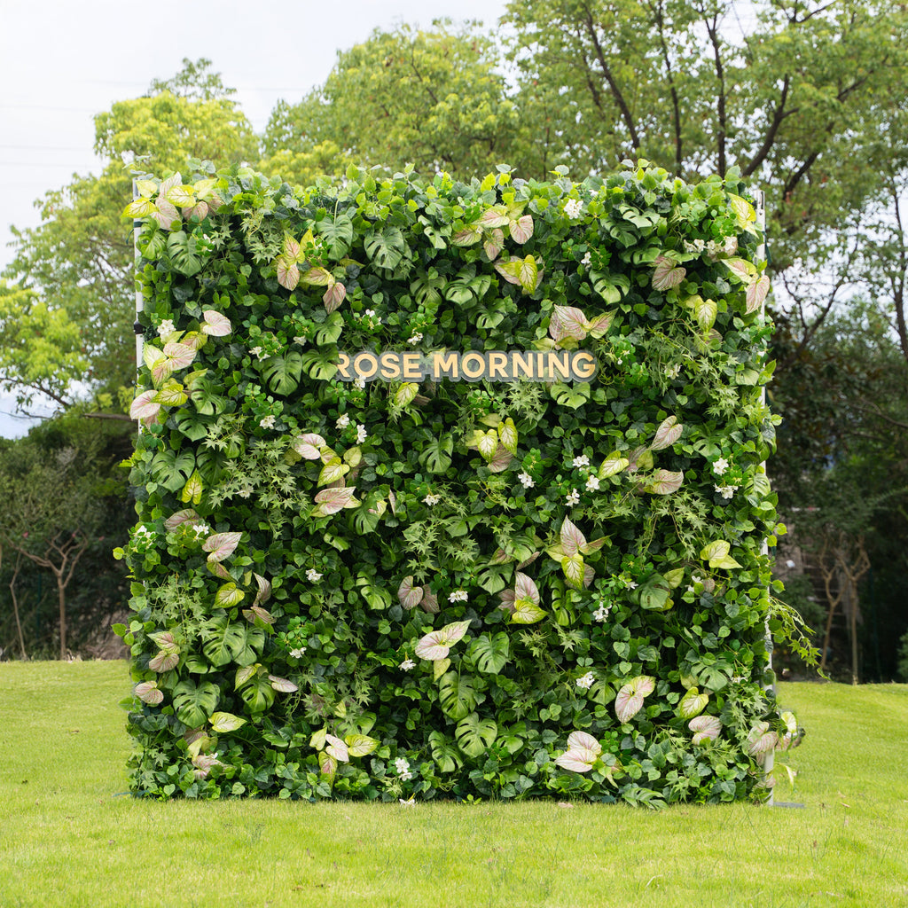 Aura | 4D Event-Ready Artificial Floral Wall Backdrop, Roll-Up Fabric | Shipping Included