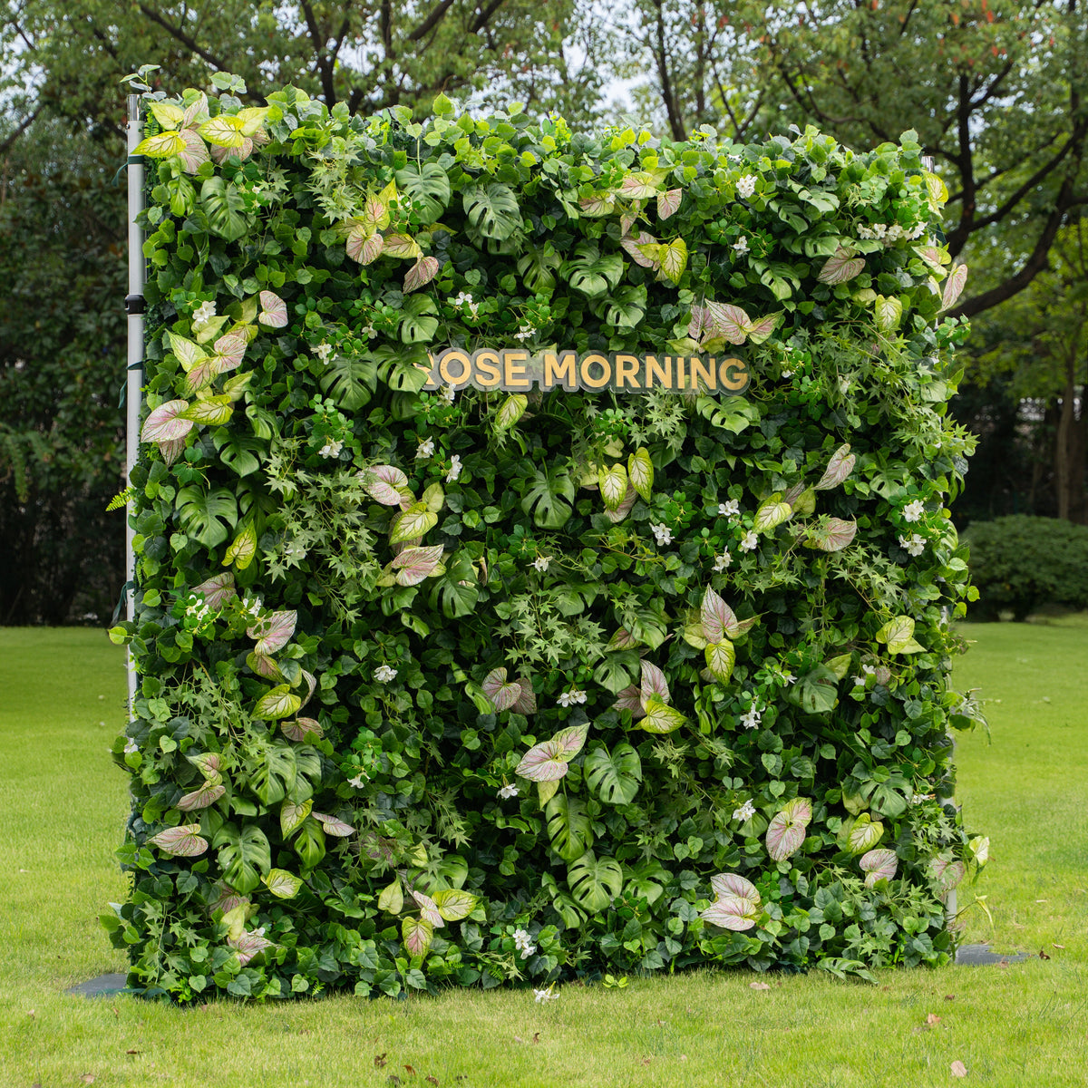 Aura | 4D Event-Ready Artificial Floral Wall Backdrop, Roll-Up Fabric | Shipping Included