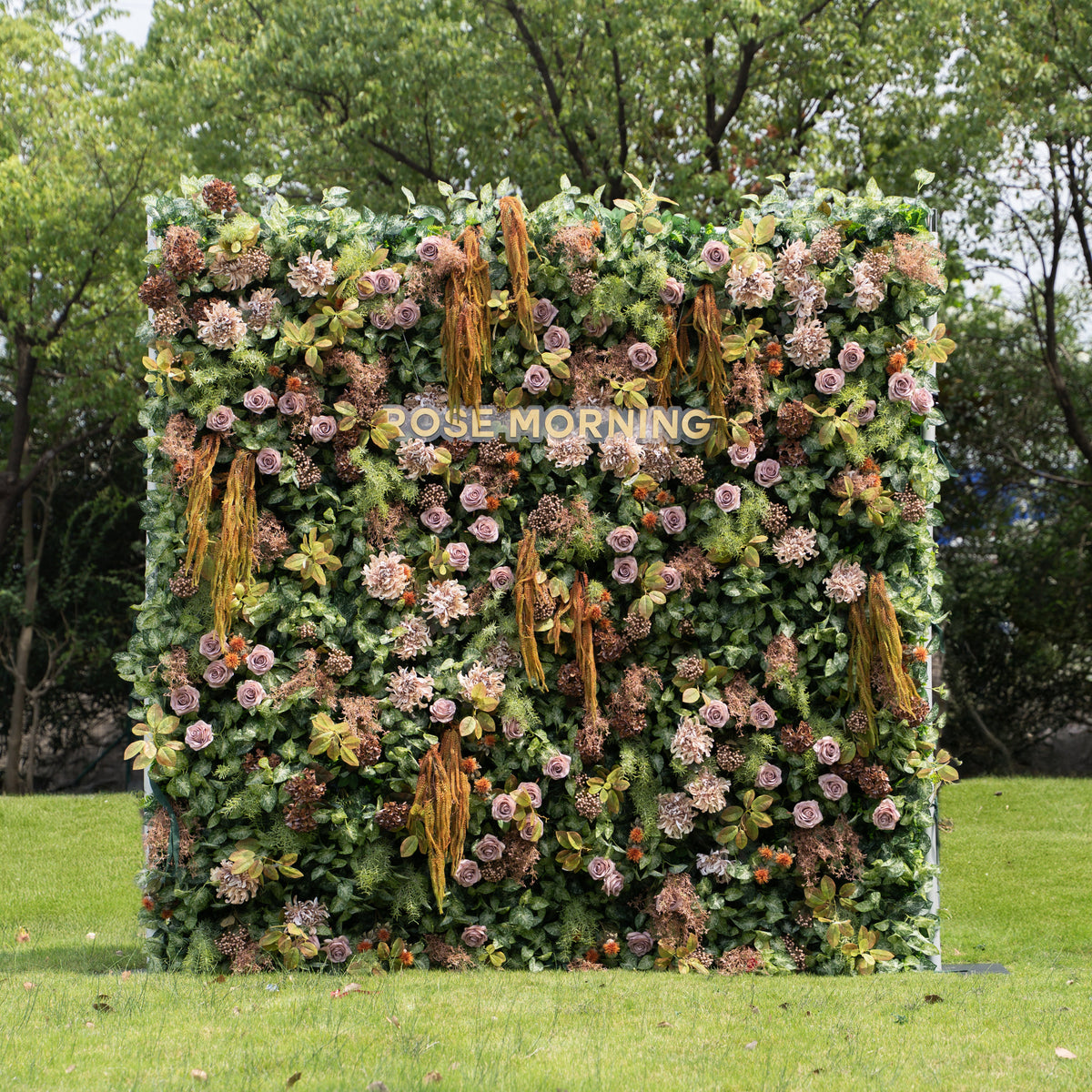 Autunno | Autumn Fall Flower Wall - 5D Fabric Seasonal Backdrop for Wedding Birthday Party Event Decoration | Shipping Included