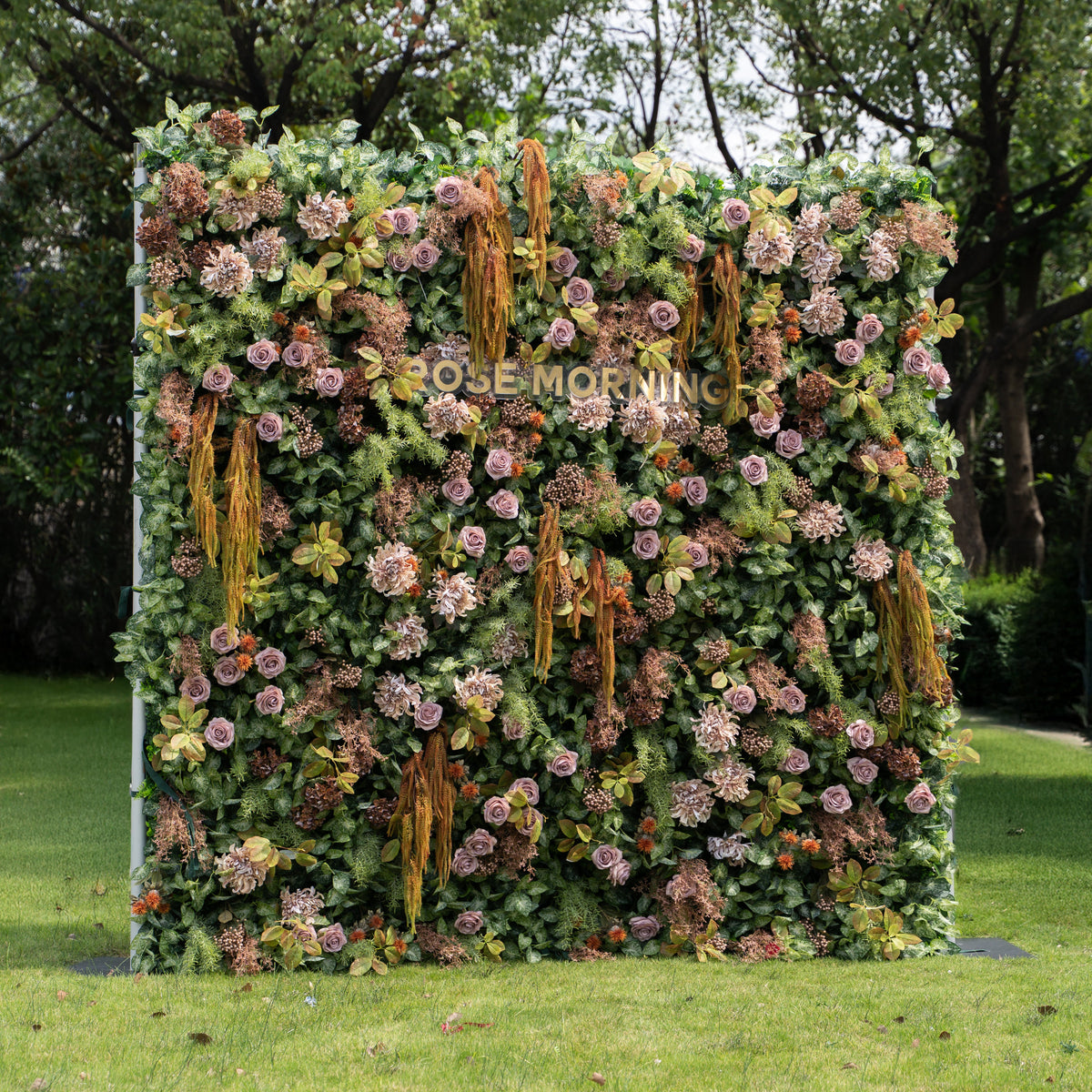 Autunno | Autumn Fall Flower Wall - 5D Fabric Seasonal Backdrop for Wedding Birthday Party Event Decoration | Shipping Included