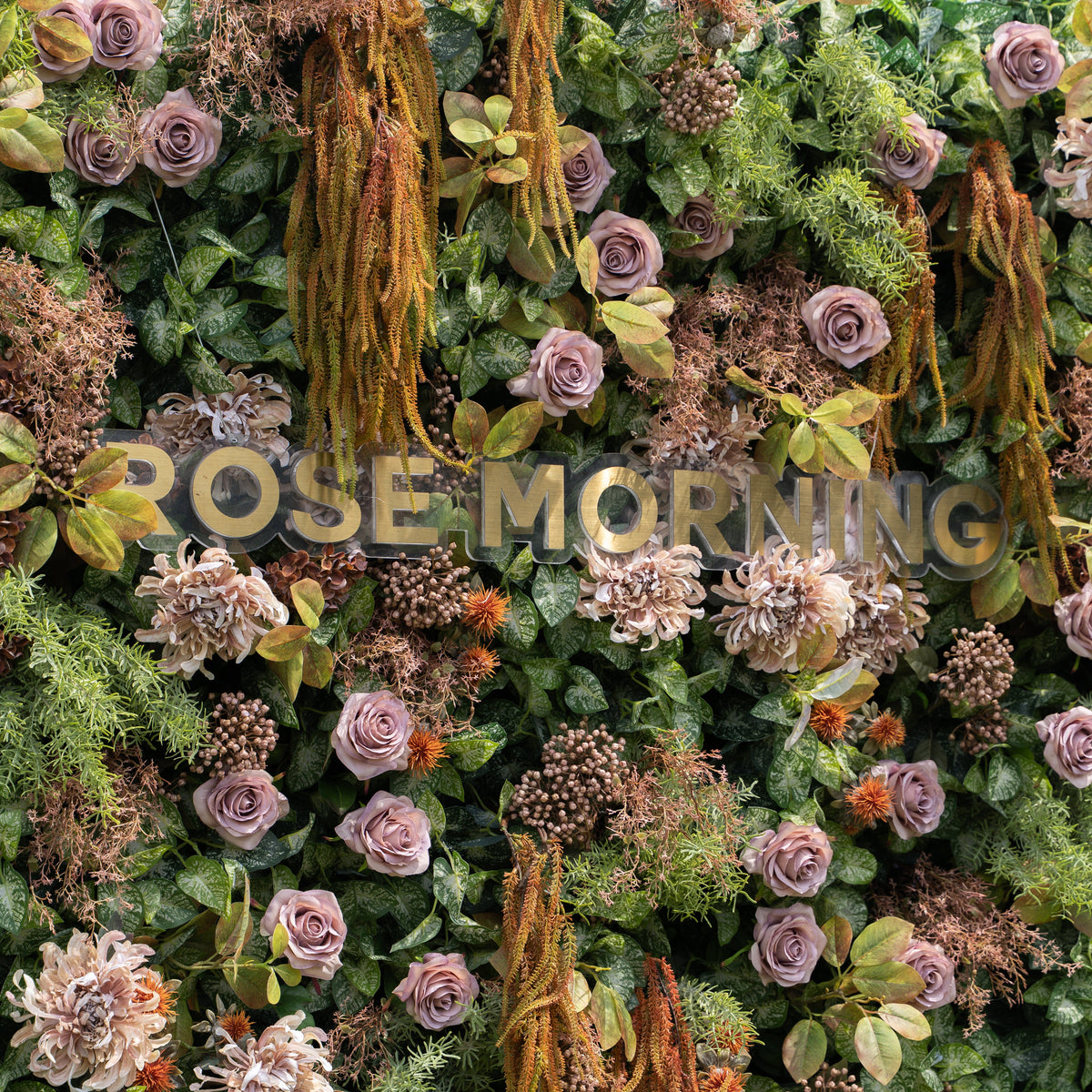 Autunno | Autumn Fall Flower Wall - 5D Fabric Seasonal Backdrop for Wedding Birthday Party Event Decoration | Shipping Included