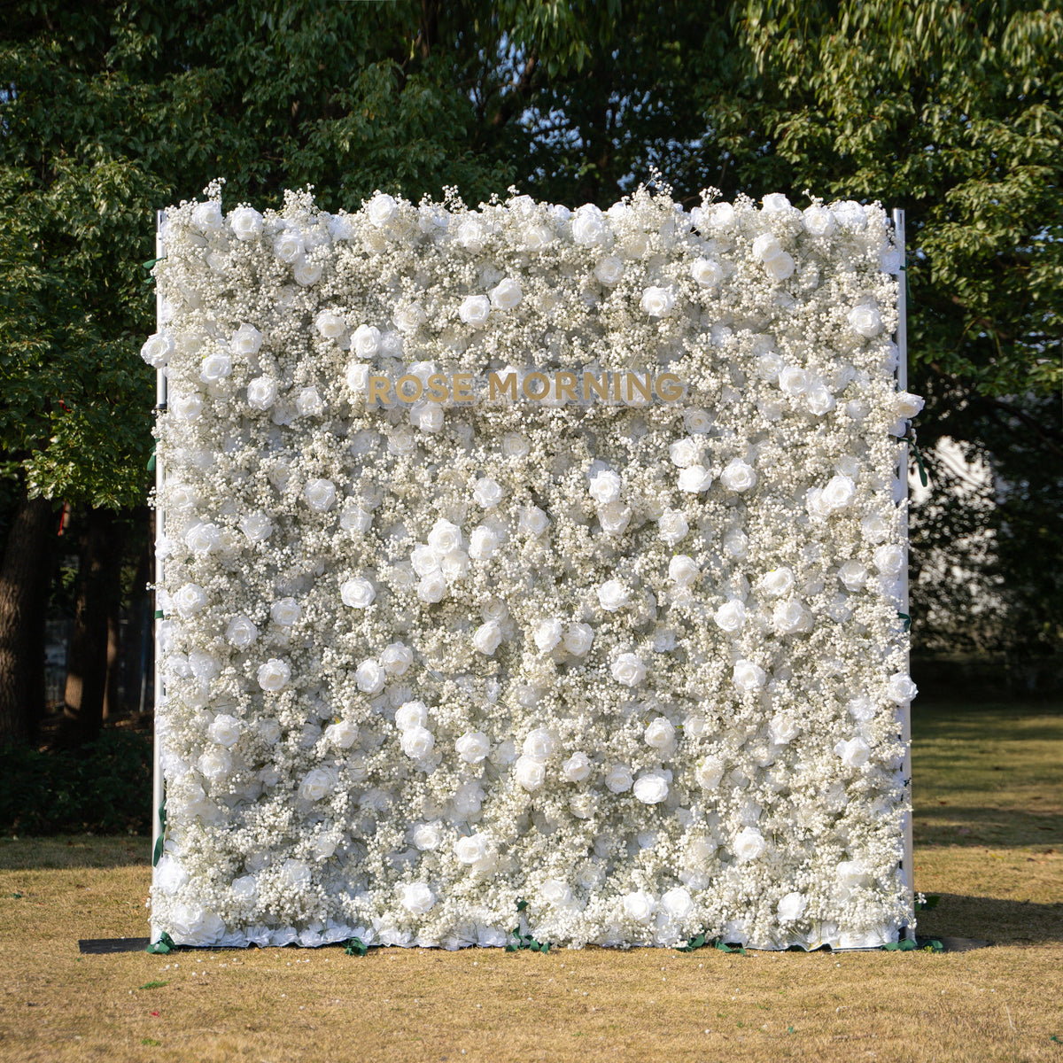 Baby Breath | 3D Event-Ready Artificial Floral Wall Backdrop, Roll-Up Fabric | Shipping Included
