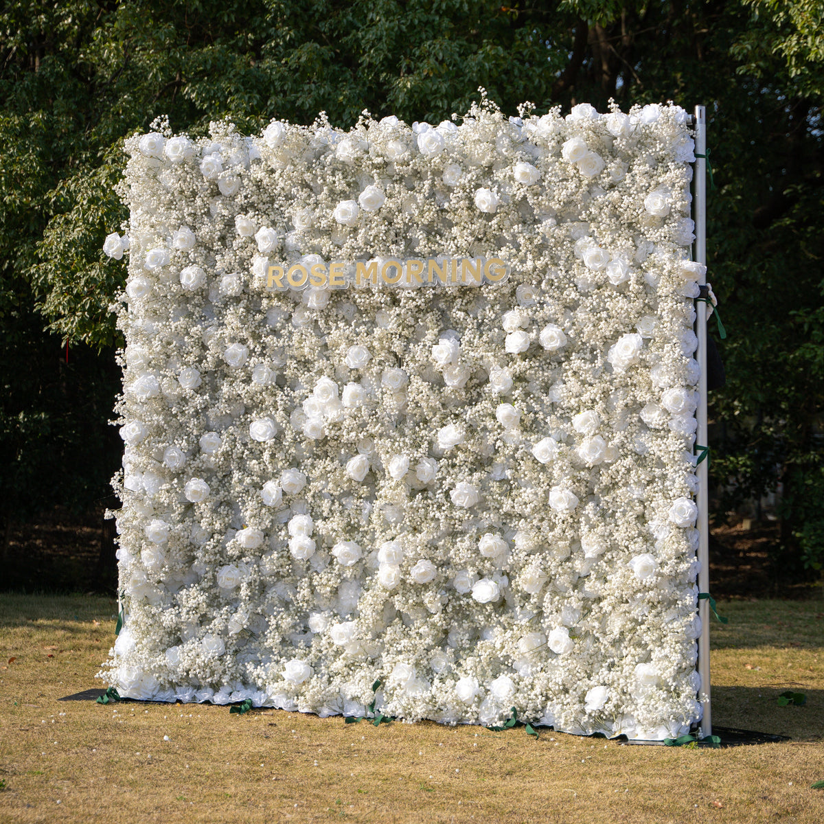 Baby Breath | 3D Event-Ready Artificial Floral Wall Backdrop, Roll-Up Fabric | Shipping Included