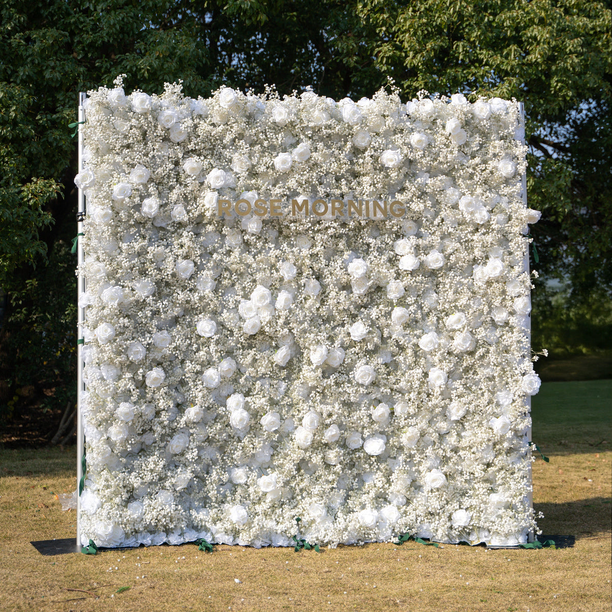 Baby Breath | 3D Event-Ready Artificial Floral Wall Backdrop, Roll-Up Fabric | Shipping Included