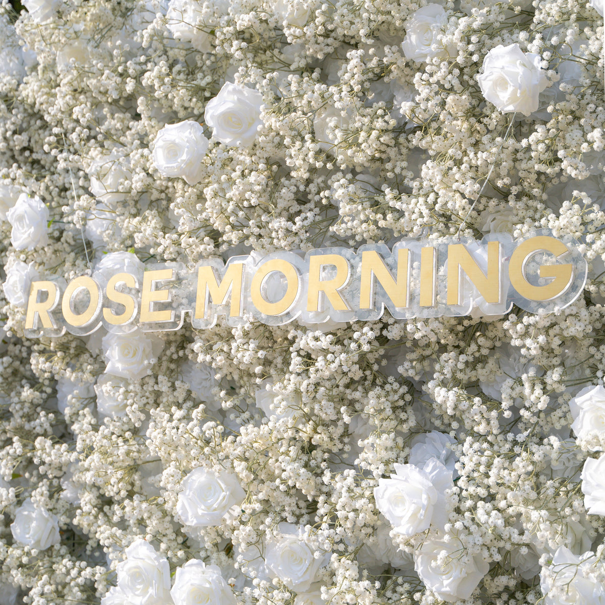 Baby Breath | 3D Event-Ready Artificial Floral Wall Backdrop, Roll-Up Fabric | Shipping Included