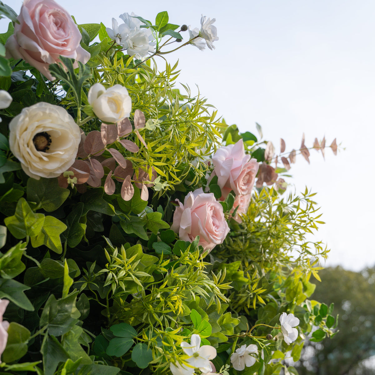Bettina | 4D Event-Ready Artificial Floral Wall Backdrop, Roll-Up Fabric | Shipping Included