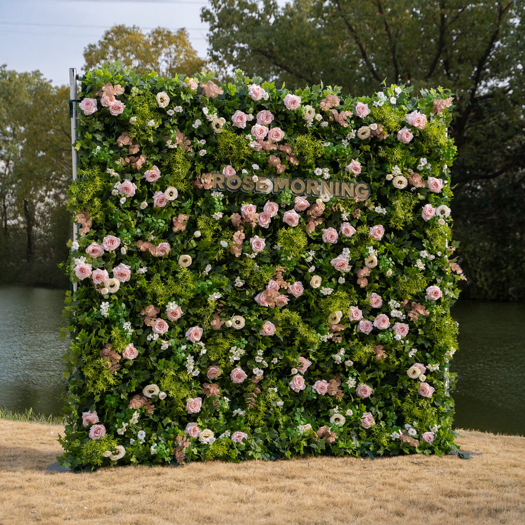 Bettina | 4D Event-Ready Artificial Floral Wall Backdrop, Roll-Up Fabric | Shipping Included