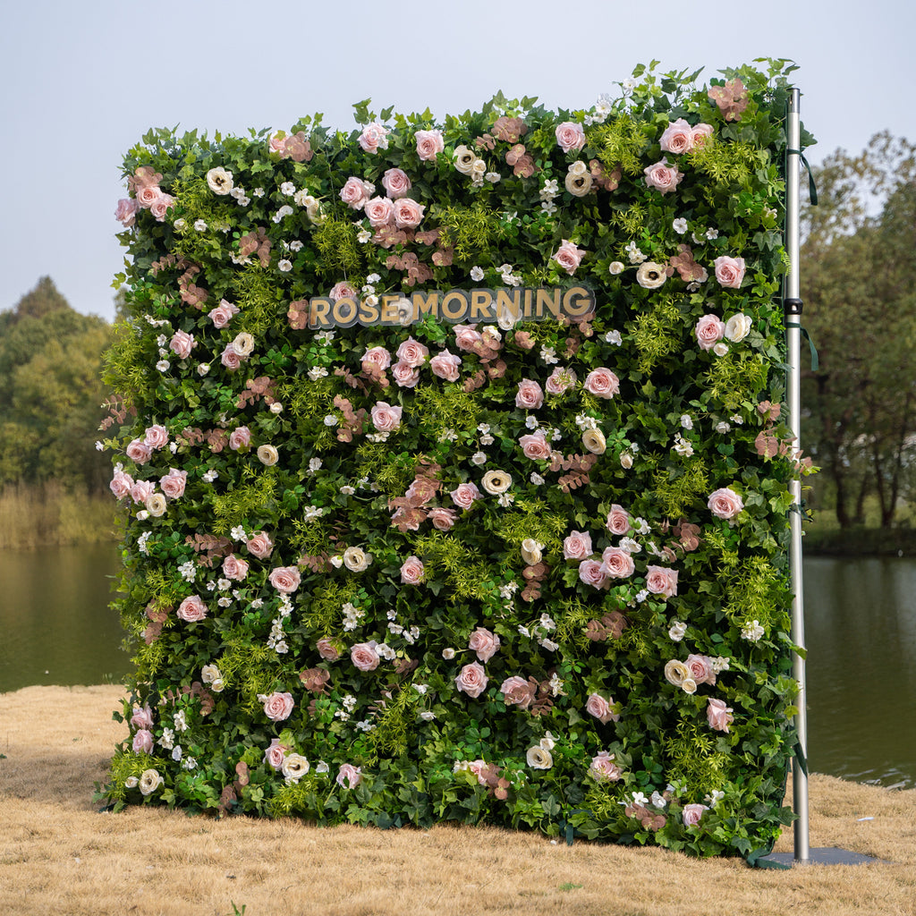 Bettina | 4D Event-Ready Artificial Floral Wall Backdrop, Roll-Up Fabric | Shipping Included