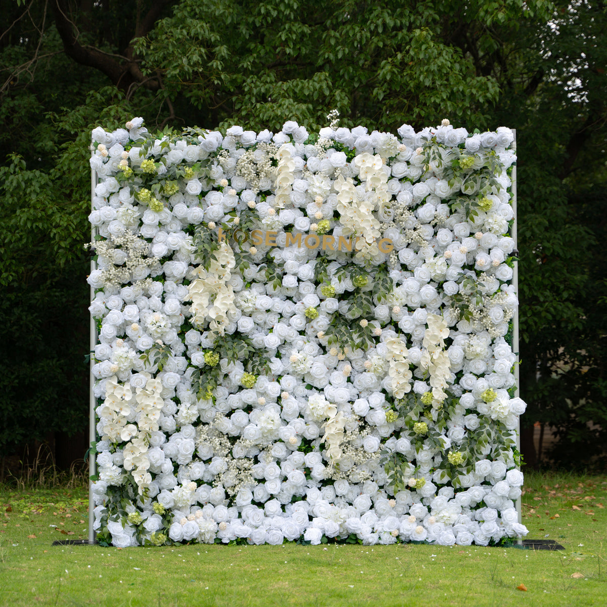 Bianca | 3D Event-Ready Artificial Floral Wall Backdrop, Roll-Up Fabric | Shipping Included