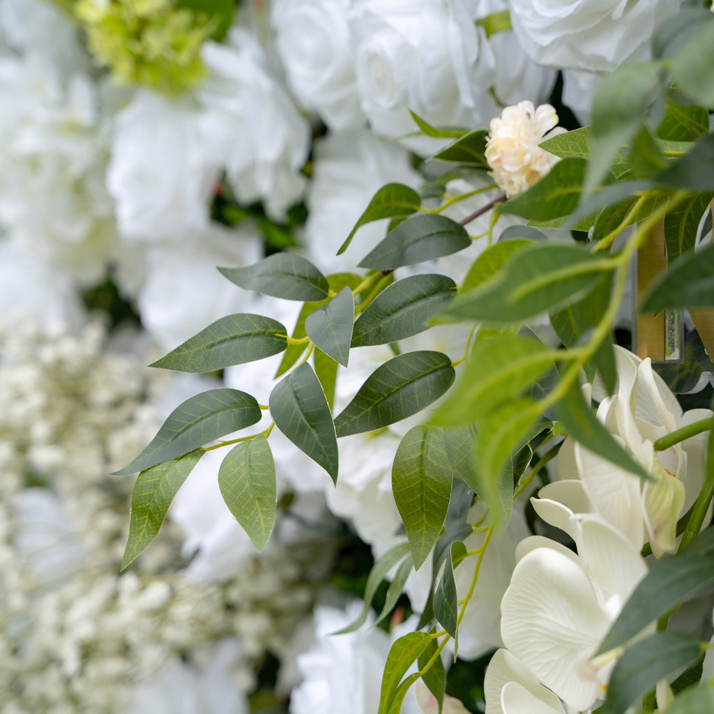 Bianca | 3D Event-Ready Artificial Floral Wall Backdrop, Roll-Up Fabric | Shipping Included