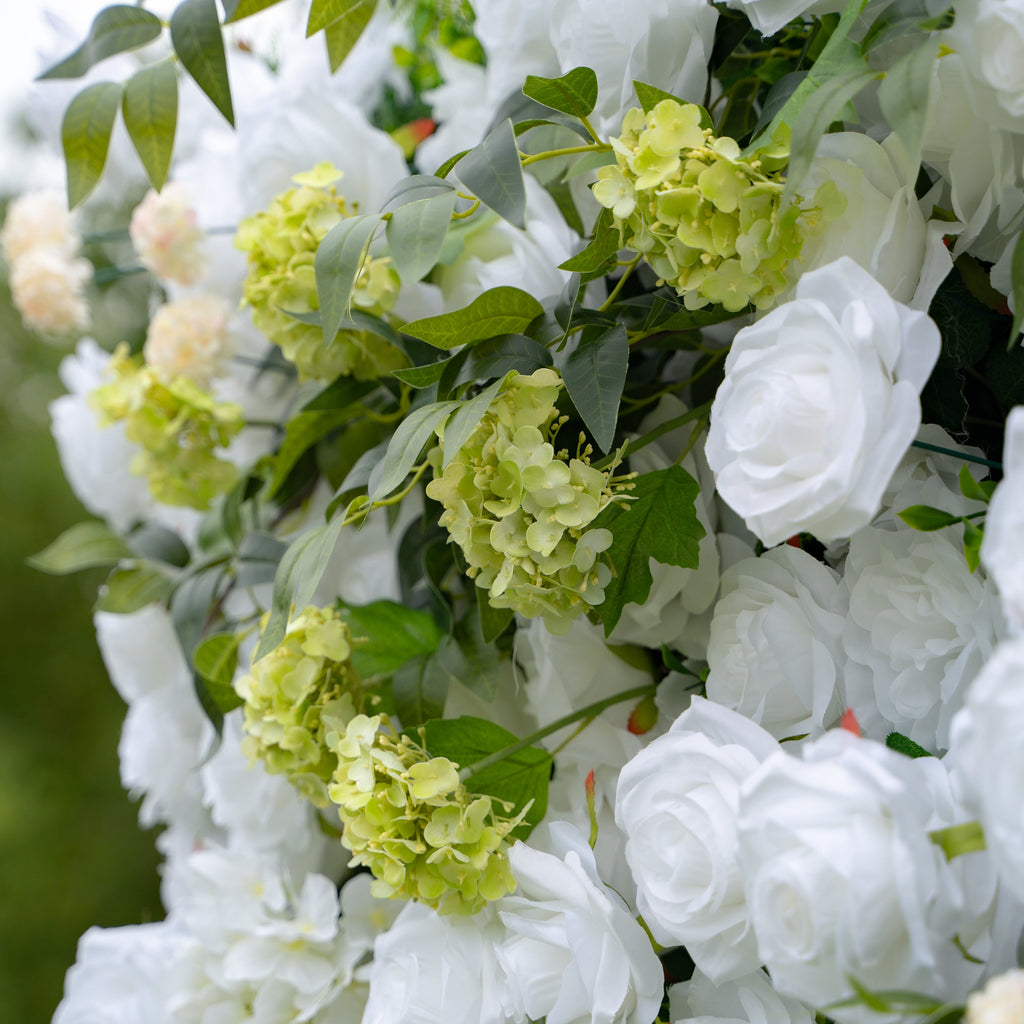 Bianca | 3D Event-Ready Artificial Floral Wall Backdrop, Roll-Up Fabric | Shipping Included