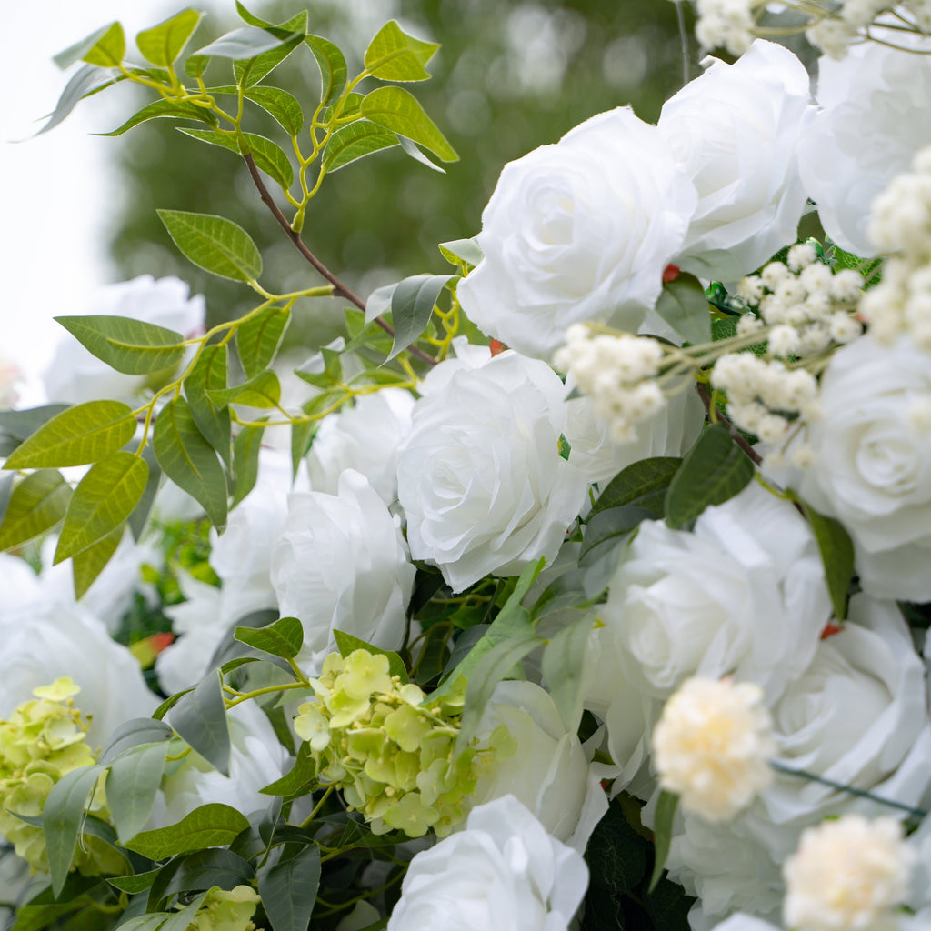 Bianca | 3D Event-Ready Artificial Floral Wall Backdrop, Roll-Up Fabric | Shipping Included